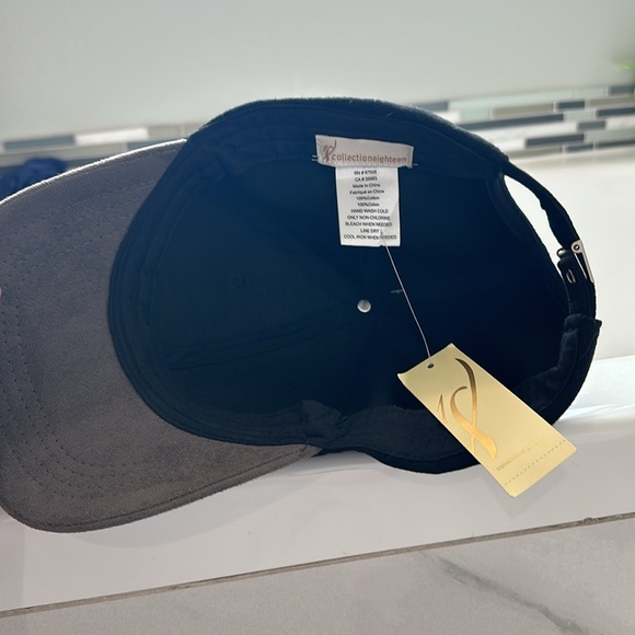 Collectioneighteen Suede 2 Tone Baseball Cap - Picture 5 of 7